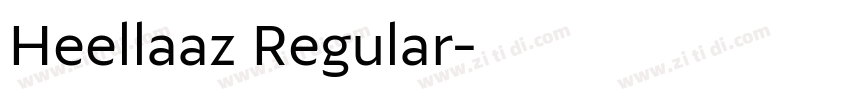 Heellaaz Regular字体转换